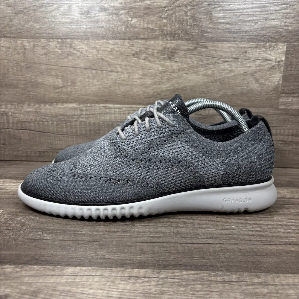 Cole Haan Zerogrand Knit Oxford Gray Mens US Size 10 C27565 Sneakers